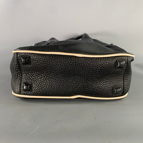 MARC JACOBS Size Black White Pebble Grain Leather Bags