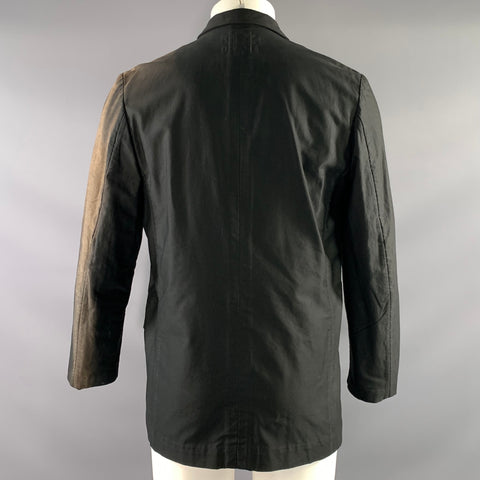 COMME des GARCONS SS2004 Size M Black Cotton Zip Up Jacket