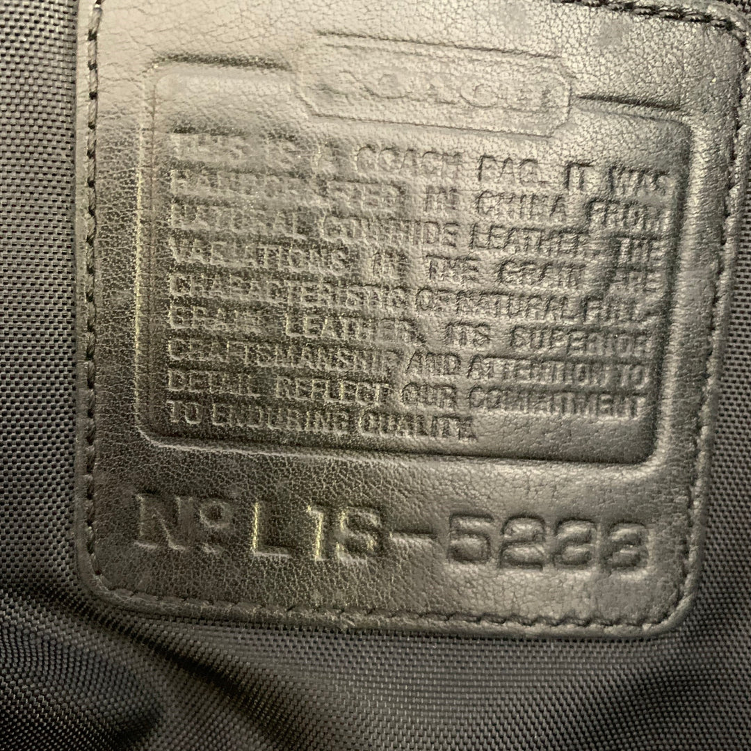 COACH Black Cowhide Leather Messenger Bag