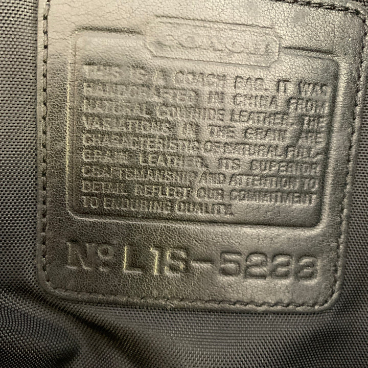 COACH Black Cowhide Leather Messenger Bag