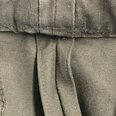 MAISON MARTIN MARGIELA Size 36 Black Cotton Twill Flat Front Button Fly Dress Pants