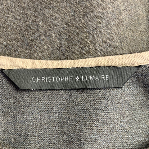 CHRISTOPHE LEMAIRE Size XS Grey Heather Virgin Wool Cashmere Crew Neck Pullover