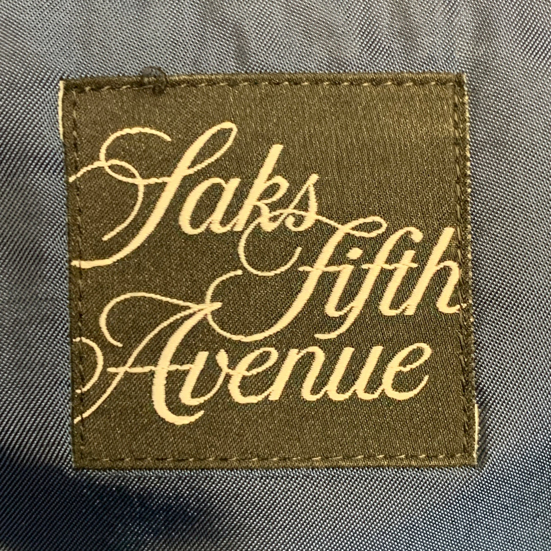 ERMENEGILDO ZEGNA Size 42 Regular Navy Blue Stripe Wool Notch Lapel Suit