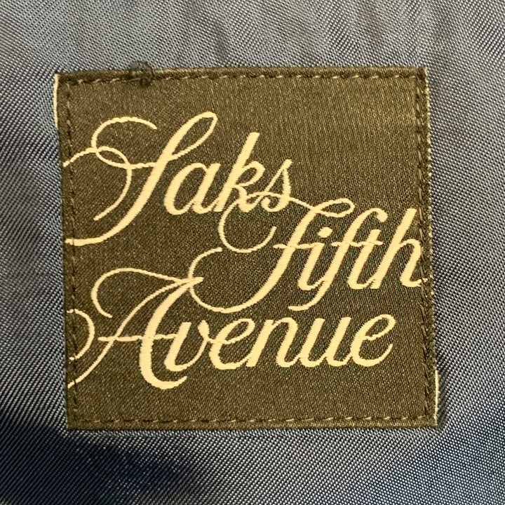 ERMENEGILDO ZEGNA Size 42 Regular Navy Blue Stripe Wool Notch Lapel Suit