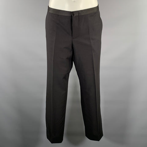 GUCCI Chest Size 40 Black Wool Mohair Tuxedo
