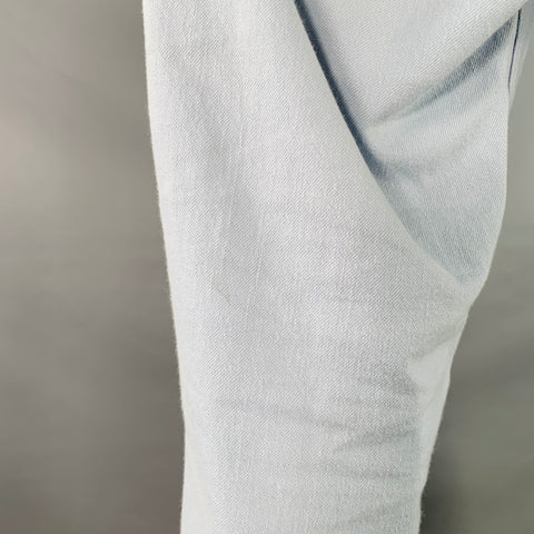 VISVIM Size M Blue Twill Cotton Straight Back Cinch Casual Pants