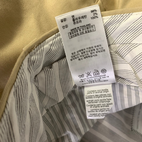 BLACK FLEECE Size 32 Khaki Solid Cotton Blend Button Fly Dress Pants