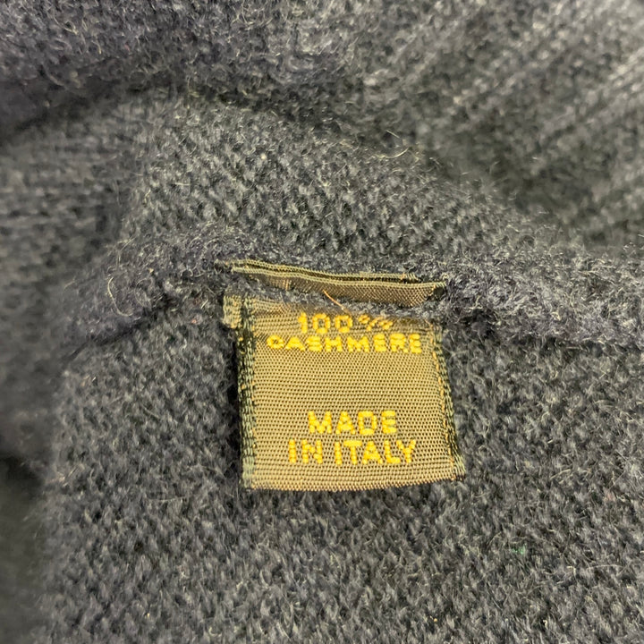 LORO PIANA Size L Navy Cashmere Crew Neck Sweater