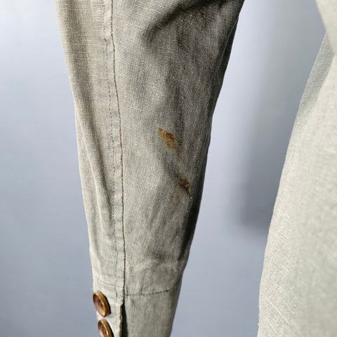 Veste croisée SPIEWAK taille S en toile enduite vert sauge