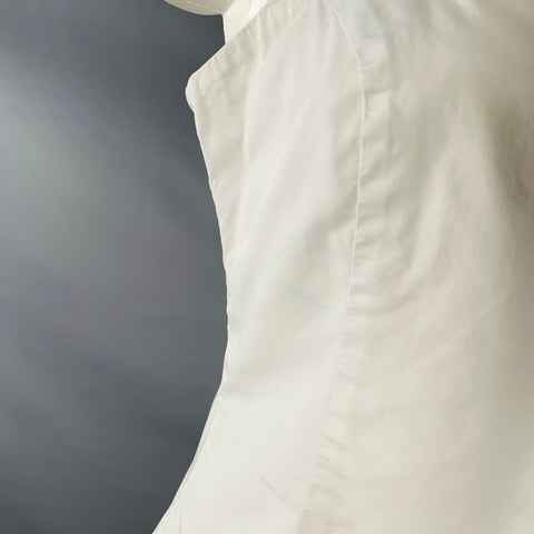 RALPH LAUREN Size 10 White Black Cotton Sleeveless Casual Top