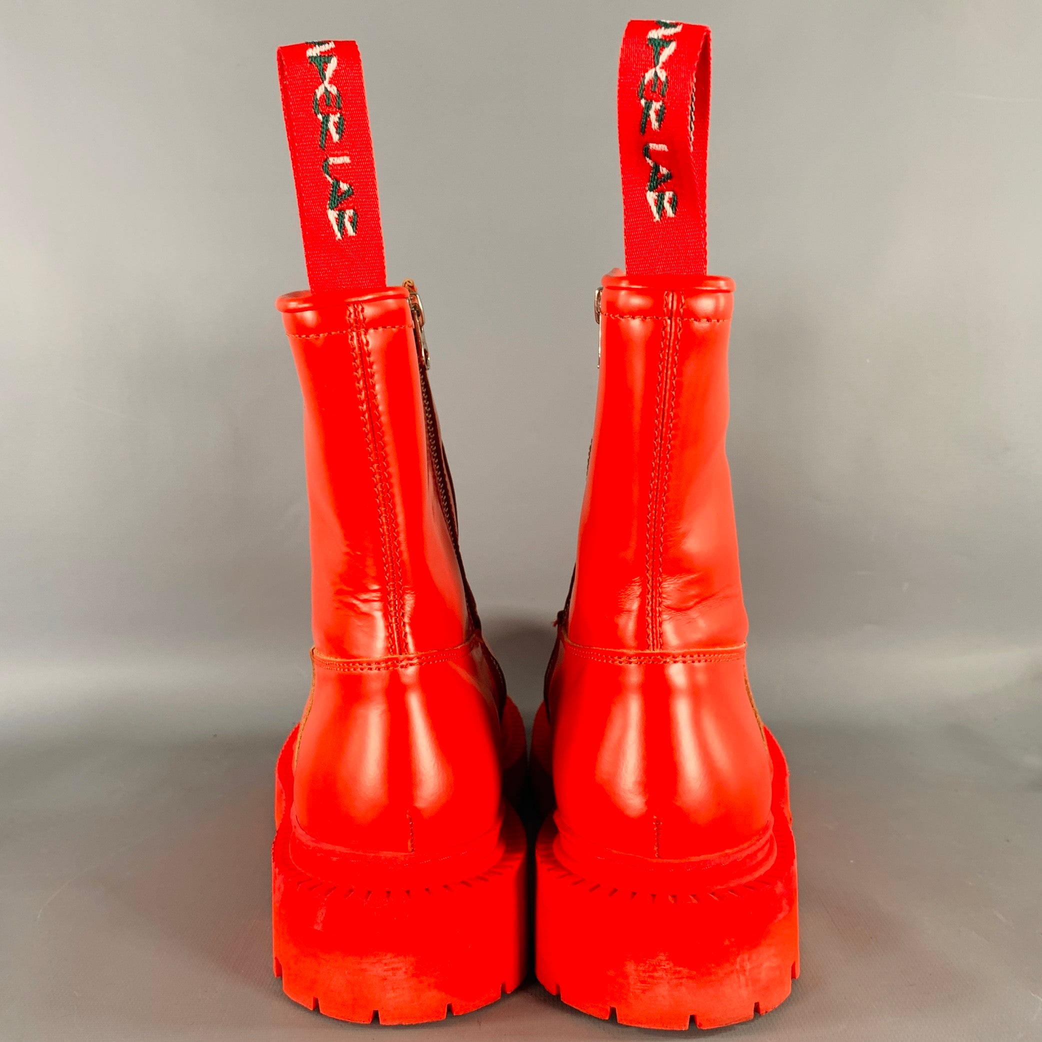 CAMPERLAB Size 8 Eki Red Calfskin Leather Tread Sole Boots – Sui