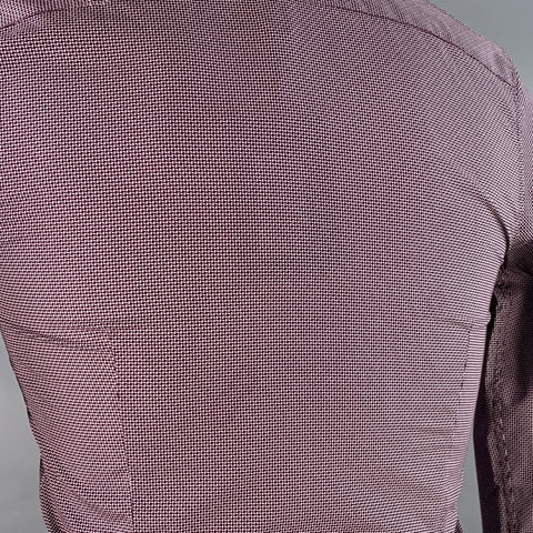 TED BAKER Size XS Femme Purple White Geometric Cotton Spread Collar Long Sleeve Shirt