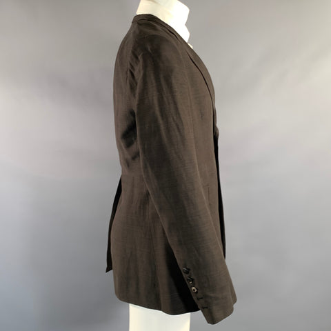 RICK OWENS SS2011 Chest Size Grey Dark Grey Linen Cotton Silk Sport Coat