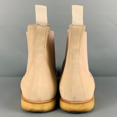 COMMON PROJECTS Size 9 Beige Suede Chelsea Ankle Boots