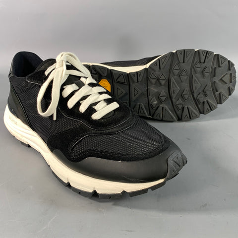 JOHN ELLIOTT Size 10 Black Mesh Nylon Lace Sneakers