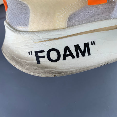 NIKE x OFF-WHITE 2017 Size 11 The Ten White Translucent Synthetic Athletic Sneakers