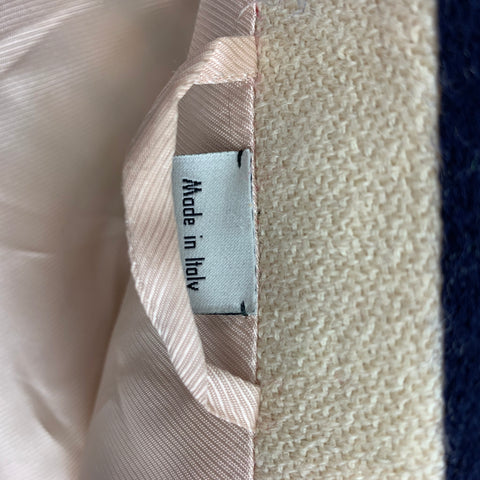 GUCCI FW 21 Size 36 Cream Multi Color Plaid Wool Cotton Notch Lapel Suit