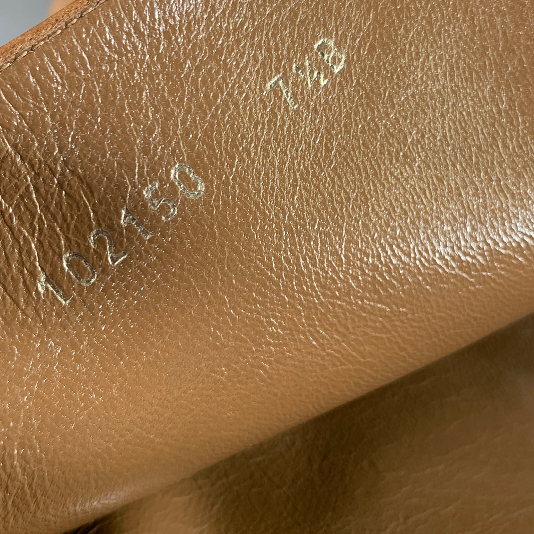 GUCCI Size 7.5 Brown Leather Pointed Toe Boots