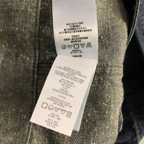 RRL by RALPH LAUREN Size XL Navy Heather Cotton Chore Overalls Jumpsuit