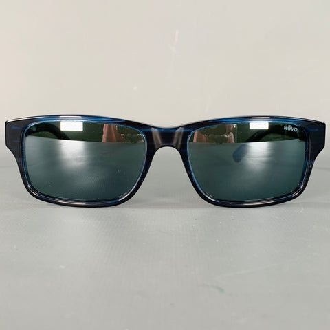 REVO Finley G Blue Acetate Polarized Sunglasses