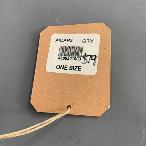 ANONYMOUS ISM Size One Size Grey Geometric Cotton Hats