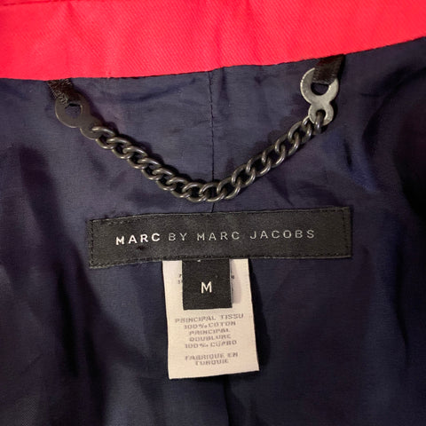 MARC by MARC JACOBS Size M Pink Fuchsia Cotton Notch Lapel Sport Coat