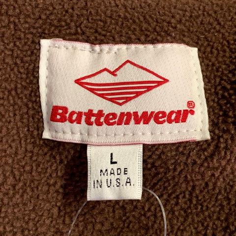 BATTENWEAR Size L Khaki Nylon Snaps Jacket