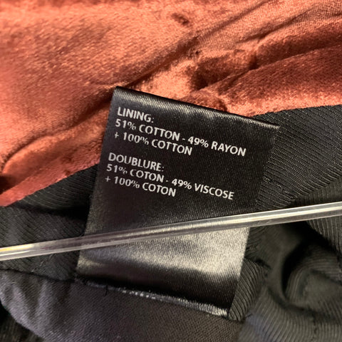 HAIDER ACKERMANN Size M Burgundy Velvet Rayon Bomber Jacket