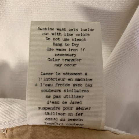 RAG & BONE Size 31 White Cotton Slim Jeans