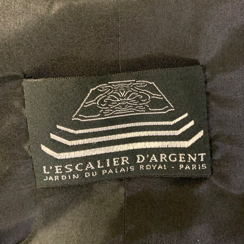 L'ESCALIER D'ARGENT Size 46 Gold Black Damask Jacquard Vest