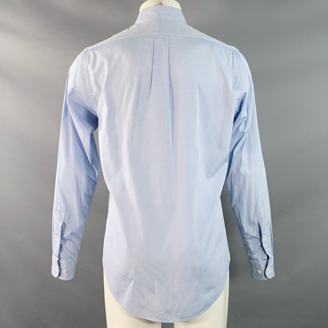 RALPH LAUREN Size S Blue Cotton Button Down Collar Long Sleeve Shirt