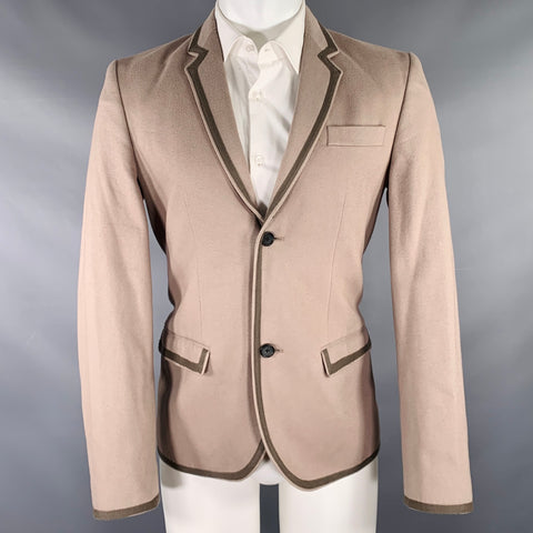 MARC by MARC JACOBS Size M Taupe Moleskin Cotton Notch Lapel Sport Coat