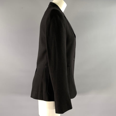 STELLA McCARTNEY Size S Black Wool Blend Notch Lapel Jacket