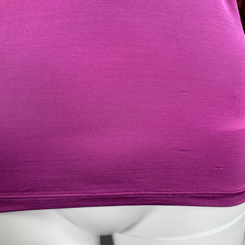 JUST CAVALLI Size 4 Pink Viscose Blend Ruched 3/4 Sleeves Casual Top
