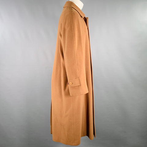 EMPORIO ARMANI Size 36 Camel Wool Cashmere Single Breasted Coat