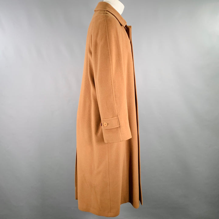 EMPORIO ARMANI Size 36 Camel Wool Cashmere Single Breasted Coat