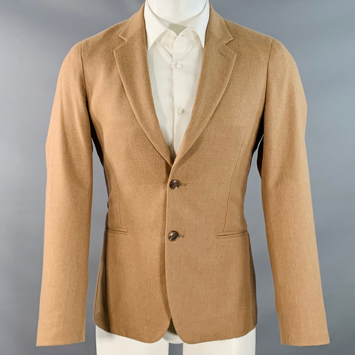 PAUL SMITH Size 36 Regular Tan Camel Wool Notch Lapel Sport Coat