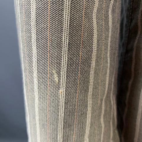 VESTIMENTA Size 42 Taupe White Stripe Cotton Notch Lapel Sport Coat