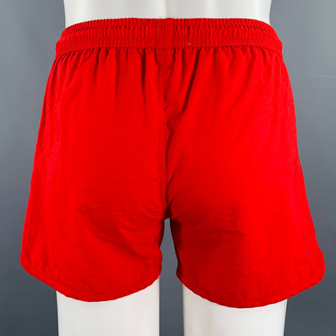AMI by ALEXANDRE MATTIUSSI Size S Red Polyamide Drawstring Shorts