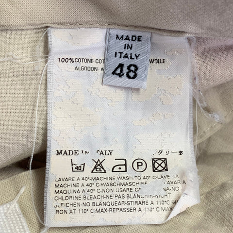 MAISON MARGIELA Size 32 Red Cotton Straight Zip Fly Casual Pants