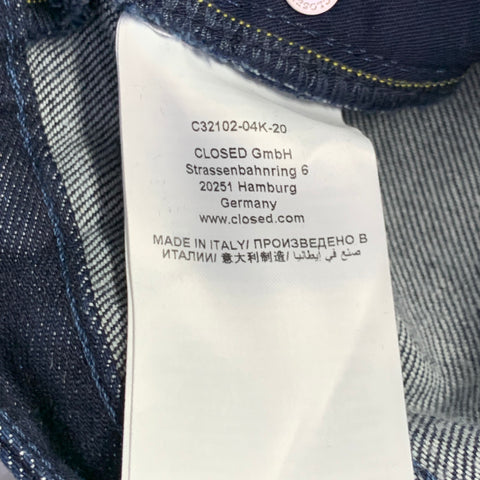 CLOSED Size 30 Indigo Cotton Blend Slim Straight Zip Fly Jeans