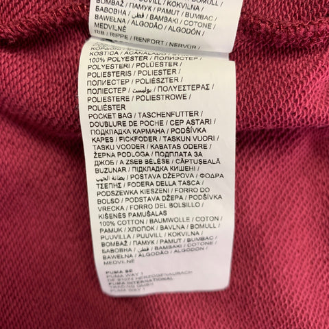 MAISON KITSUNE Veste de survêtement Color Block Rouge Bordeaux Bleu Blanc Taille L