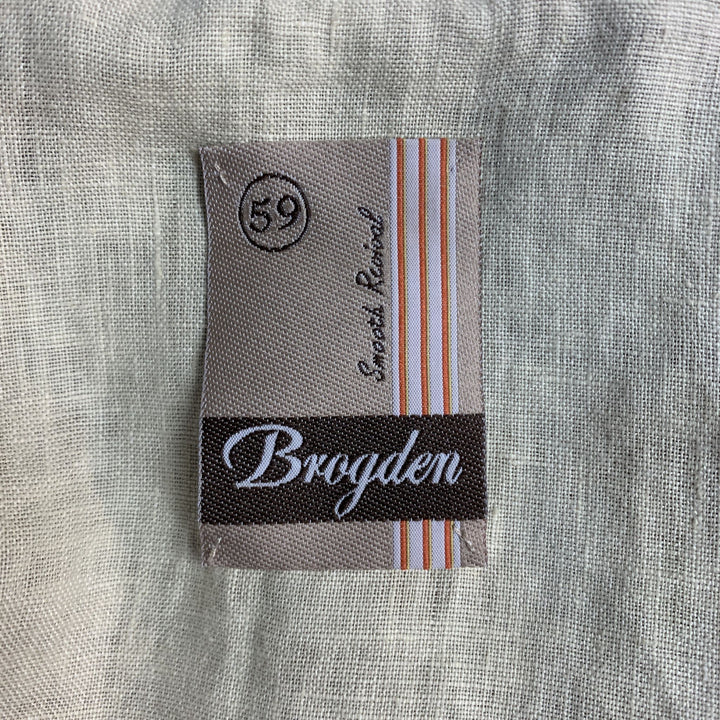 BROGDEN M Tan Distressed Leather Motorcycle Jacket