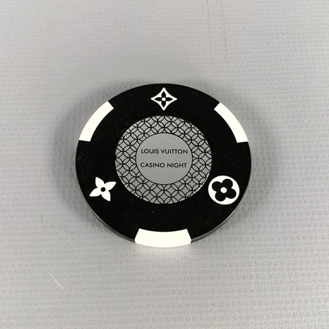 LOUIS VUITTON  Black White Rare Casino Night Poker Chip