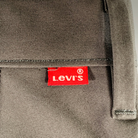 LEVI STRAUSS Size 32 Grey Charcoal Cotton Blend Flat Front Casual Pants