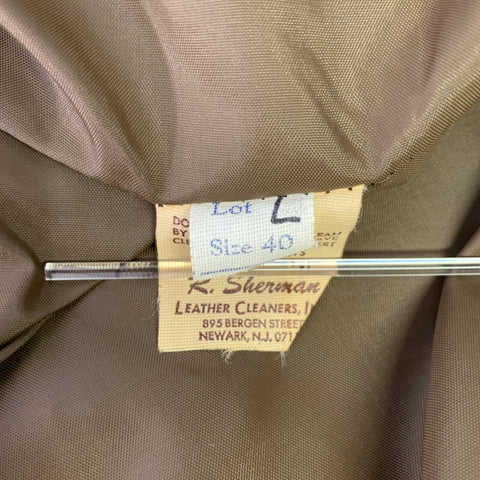 IDEAL Size M Brown Cognac Suede Belted Trench Coat