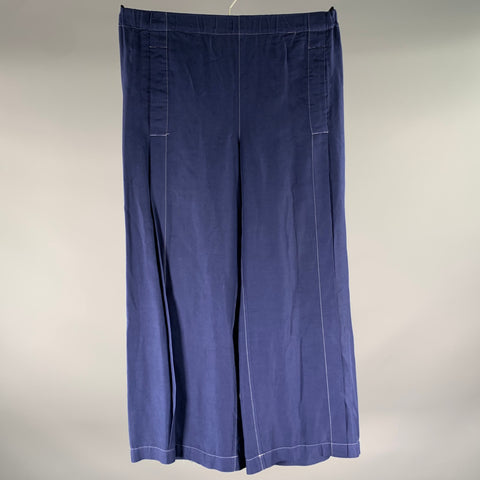 COMME des GARCONS Size S Navy White TC-P019 Cotton Casual Pants