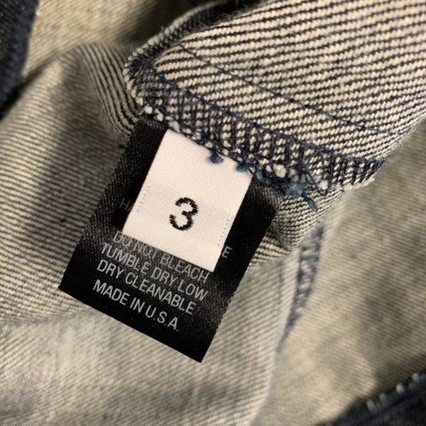 GREI Size L Navy Wash Cotton Oversized Short Sleeve Shirt