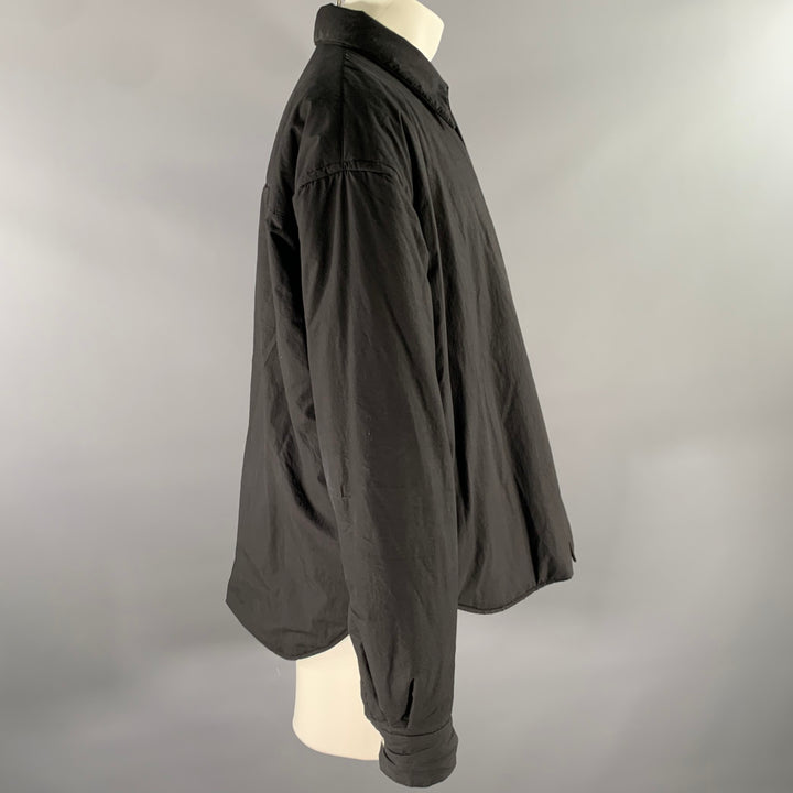 JOHN ELLIOTT Size S Black Cotton Shirt Jacket Long Sleeve Shirt