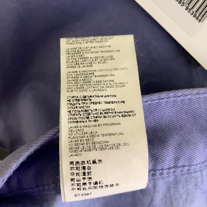 DIRK BIKKEMBERGS Size 30 Purple Cotton Button Fly Jeans